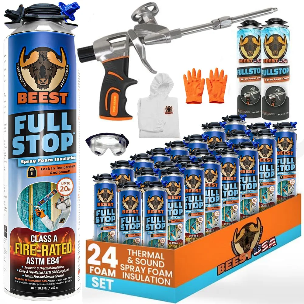 BEEST FullStop spray foam insulation 24-can package