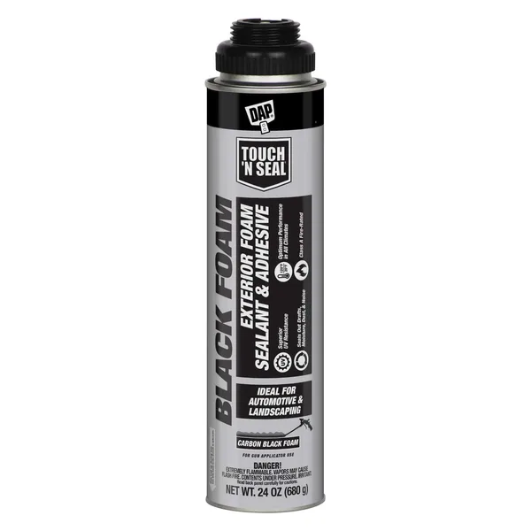 DAP Touch n Seal black foam sealant can